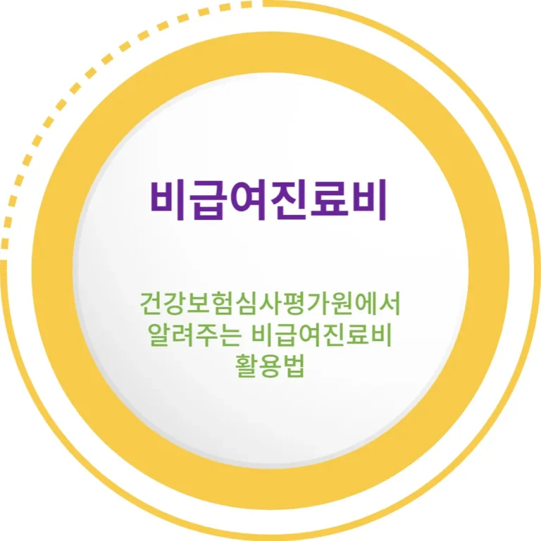 비급여 진료비, 얼마나 내야 할까? 건강보험심사평가원에서 알려주는 비급여진료비 정보 활용법