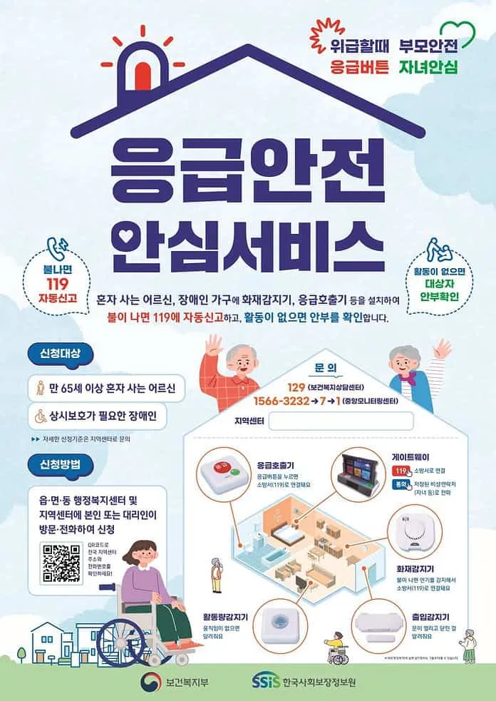 응급안전안심서비스란? 보건복지부에서 시행하는 독거노인과 장애인을 위한 안전한 삶의 동반자