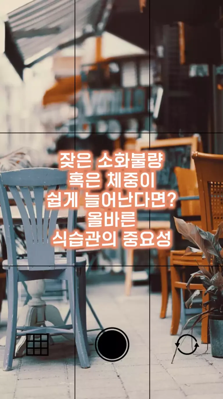 잦은 소화불량 혹은 체중이 쉽게 늘어난다면? 올바른 식습관의 중요성