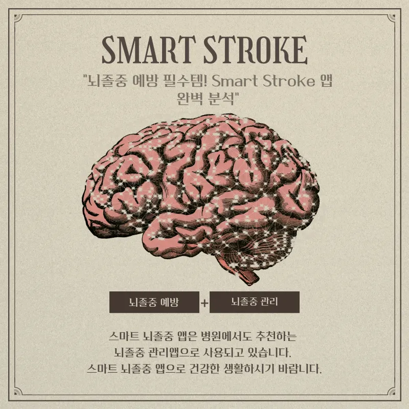 뇌졸중 예방 필수템! Smart Stroke 앱 완벽 분석