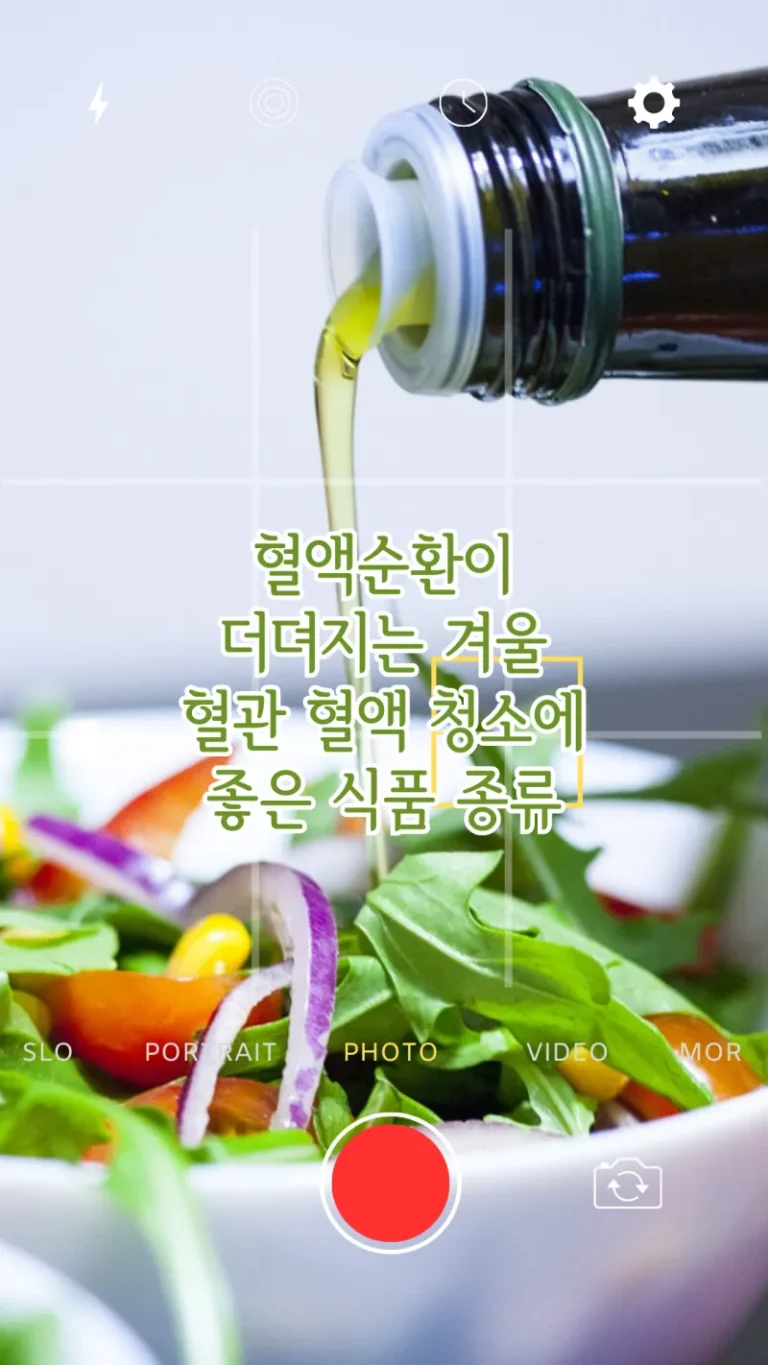 혈액순환이 더뎌지는 겨울철 혈관 혈액 청소에 좋은 식품 종류